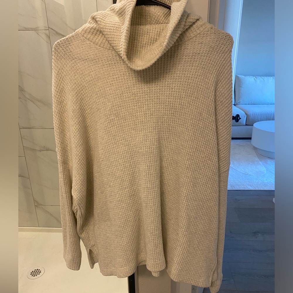 Old Navy Cowl Neck Cream Sweater